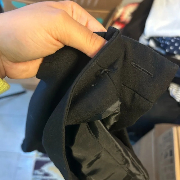 Zara Black Crochet Ankle Pants - Picture 6 of 6